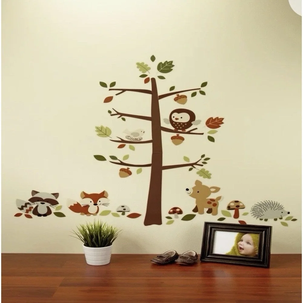 Carter's Friends Collection Woodland Wall Decals New Fox Deer Owl - Free Ship